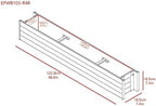 New Age Garden® ECOFLEX® 48" Window Box Planter - Image 6
