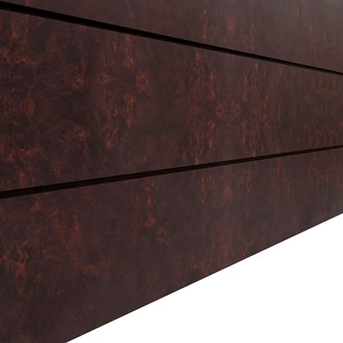 LeisureMod Oasis Mid-Century Modern Fiberglass and Clay Planter for Indoor and Outdoor - Rectangular Weather-Resistant Durable Planter Box with Drainage Holes (Brown) - Image 5