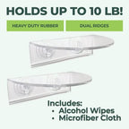 Window Garden Veg Ledge Suction Cup Window Shelf – Create an Indoor Garden, Hold Your Planter Pots, Seed Starter, Figurines on Your Window. Grow Herbs, Microgreens, Succulents, Sleek (2 Pack) - Image 4