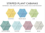 Fixed Plant Shade for Potted Plants 28" x 30" Outdoor Container Sun Shade Cover Premium Fabric Canopy with Fiberglass Frame & Soil Anchor Stripes & Solids Assembly Required - Image 5