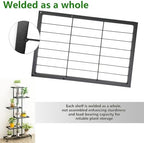 Twhep 6 Tier 12 Pots Black Metal Plant Stand Indoor Patio Balcony - Image 3