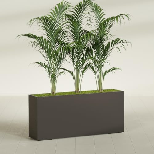 Greenline Alice Tall Rectangular Fiberglass Planter, Outdoor Planter Box - Image 4