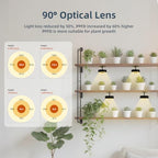 Suction Cup Grow Light for Indoor Plants, Full Spectrum LED Plant Light with Fan, Window Mount Growing Lamp for Seedlings & Succulents, CRI 90+, 2/4/8/12H Timer, 90° Lens, 2 Packs - Image 5