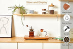 Large 16" Acacia Wood Riser Pedestal Stand for Kitchen Counter - Image 2