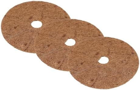 Coconut Mulch Mats, 3 Pcs Coconut Coir Mulch Discs 20-60cm(20CM) - Image 2