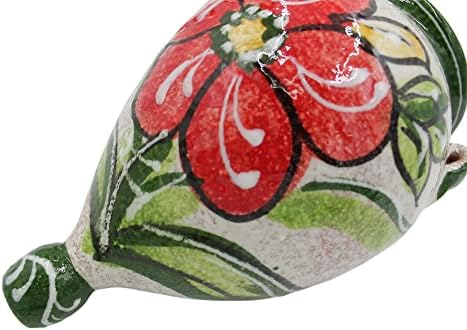 Spanish Hand-Painted Wall Orza Flower Pot, Green Design - Image 5