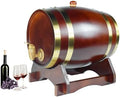 1.5L Oak Aging Barrel Dispenser - Home Whiskey Decanter for Wine, Spirits, Beer & Liquor (Chocolate Color) by Aimee_JL
