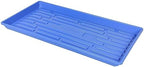 SUNPACK 10" x 20" Heavy Duty Shallow Plastic Seed Starting Tray, Blue, 1" (Pack of 10) - No Drainage Holes, Perfect for Greenhouses or Indoor Gardening - Image 2