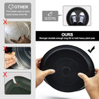 TITE Plant Saucer 16 inch,Heavy Large Planter Durable Thicker Plastic Plant Trays for Indoors and Outdoor,Plant Saucer Drip Trays,Black (16 inch, Black) - Image 6