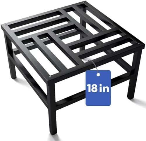 Plant Stand Indoor Outdoor, 18 Inch Heavy Duty Plant Stands Riser Metal Pedestal Stand for Large Flower Pot, Wrought Iron Flower Stand Display Planter Shelf for Living Room, 1-Pack by Unknown
