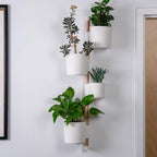 Rail Planter Mounting System, The Rail, Vertical Rail Planter Pot, Vertical Planter, Wall Hanging Planter, Vertical Garden with Hidden Rotatable Drip Trays (2 planters with Wall-Mount kit) - Image 2