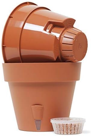 DECOPOTS - Pack of 3 - Self Watering Planter - Height 9.2 inches - Flower Pot with Bottom Watering Level Indicator for All House Plants, Flowers, Herbs (Diameter 9.2", Terracotta) - Image 4