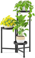iDavosic.ly Plant Stand Indoor Outdoor, 3 Tier Metal Corner Shelf, Black by iDavosicly