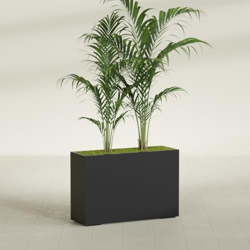 Greenline Alice Tall Rectangular Fiberglass Planter, Outdoor Planter Box - Image 4