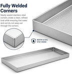 Stainless Steel Plant Tray with a 0.8-Inch Raised Edge - Image 4