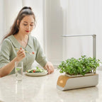 Automated Plant Growing Set with Full Spectrum Lighting and Height Adjustable Lamp for Vegetables Home Gardening Soil and Water Cultivation Planter - Image 2