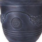 Merax 21.26" H MGO Flower Urn Planter with Drainage, Antique Black - Image 7