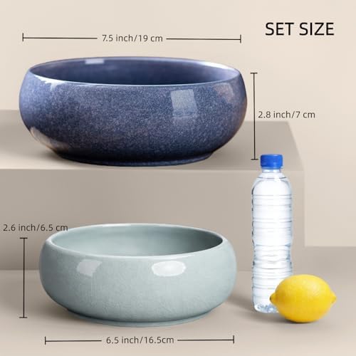 laringExtra1 Lotus Bowl Planter 2 Pack, 7.5in & 6.5in, Shallow Vase - Image 2