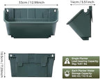 16 Pack Vertical Garden Planter,13 inch Wall Mounted Planter for Patio Indoor Outdoor Decor, Garden Self Watering Pot Balcony Plant Vegetable Fruit Herb Hanging Pocket Holder Flowerpot (Army Green) - Image 2