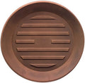 Crescent Garden Universal Round Saucer, Circular Saucer for Potted Plants, Rust (18-Inch Diameter) by CrescentGarden
