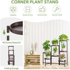 iDavosic.ly 7 Tier Large Plant Stand Indoor Outdoor, 10 Inch Tray, Bronze - Image 5