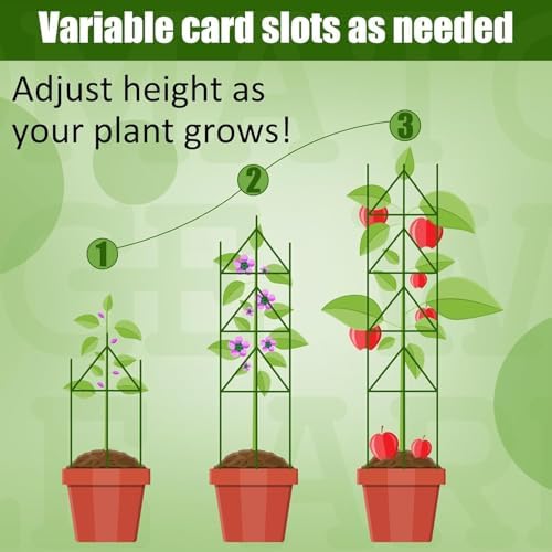 200 Pcs Adjustable Plant Stake Arm for Tomato Cage 11" Stake Connector - Image 3