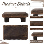 Briwooody Wood Riser Pedestal Stand for Kitchen Counter, 9 x 6 Inch - Image 3