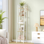 Hzuaneri Ladder Shelf, Bookshelf, Freestanding Corner Storage Shelf by Hzuaneri