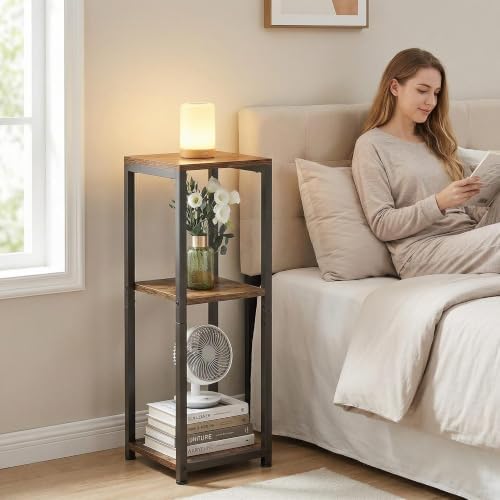 3-Tier Tall Plant Stand Indoor, Small Square Side Table for Home - Image 6