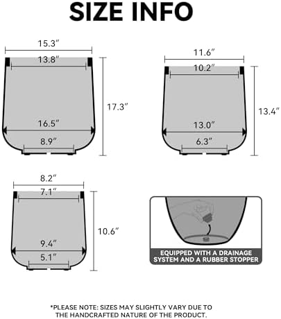 Kante Modern Home Minimalist 13" Dia CON Gray Concrete Curved Planter - Image 2