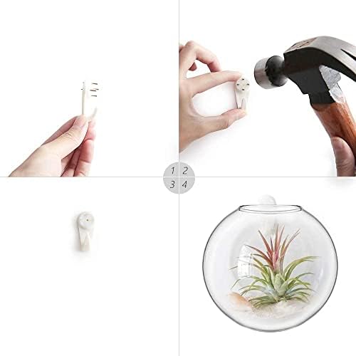 Mkono Wall Hanging Glass Terrariums Planter Flower Vase for Hydroponics Plants - Image 7