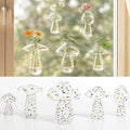 5Pcs Starry Glass Propagation Vases, 2.6mm Glass Vases, 6kg Suction Cups by SSCILIFE