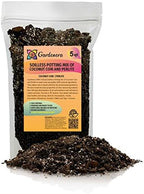 Premium Coco Coir and Perlite Potting Mix, Soil for Maximum Plant Growth, Perfect for Indoor and Outdoor Container Gardens by Gardenera - 5 Quart by Gardenera