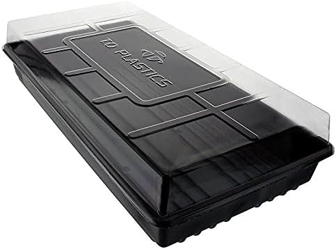 10 Each - 1020 Trays with Humidity Dome NO Holes by TO+Plastics