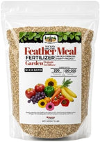 Old Cobblers Farm™ Wicked Organics Feather Meal Fertilizer - Slow Release Organic Nitrogen Plant Food for Corn, Brassicas, Garlic and Long Season Crops (5 lbs | 10 lbs | 15 lbs | 20 lbs) (10lbs) by OldCobblersFarm