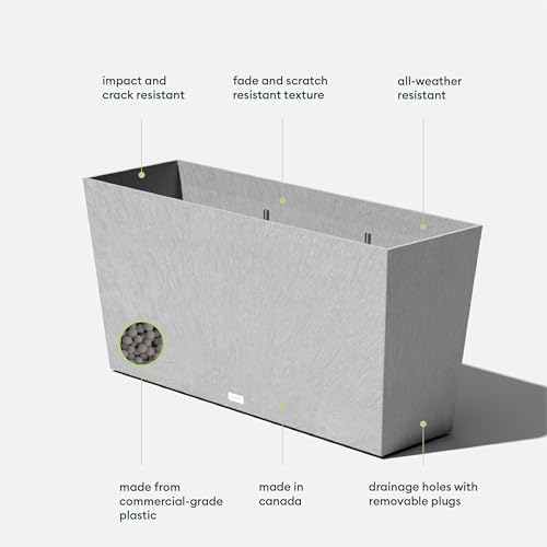 Veradek Pure Series Midori Planter - Wide Outdoor Planter - Image 3