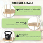 Tiered Plant Stand Indoor, Tall 6 Tier 7 Potted Wooden Plant Shelf for Multiple Flower Plants, Multi Corner Metal Plant Holder Indoor for Patio Garden Patent Design Living Room Balcony Bedroom, White - Image 4