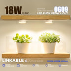 Barrina OG09 Puck Grow Light, 18W(2 x 9W), 660nm Red LEDs, Timer, 2 Packs - Image 3