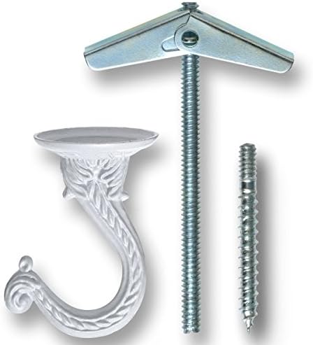 OOK 50330 Jumbo Swag Hook with Hardware, White (6) by OOK