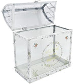 Large House Shape Glass Terrarium with Acrylic Lid, White Geometric Greenhouse - Style Planter for Ferns, Succulents, Air Plants, Handmade Indoor Tabletop Decor (Terrarium Only) - Image 5