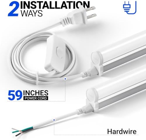 Barrina T5 LED Shop Light 2FT, 6500K (Super Bright White) 10W 1100lm 6 Pack - Image 6