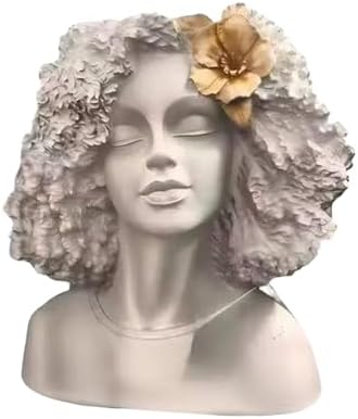 Resin Plant Container Flower Pots with Artistic Head Top Great for Succulents Small Space Gardening Elegant Sappy Flower Pots - Image 6