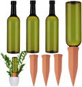 SiliFine 3 Sets Terracotta Watering Spikes,Dark Green and Terracotta by SiliFine