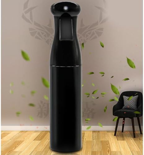 Hand Press Spray Bottle Sleek Modern Design 3pcs with Big Capacity Glass and Abs Material, Dishwasher Safe Long-term Storage Solution Black for Home and Salon Use - Image 4
