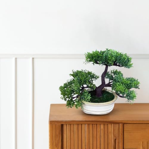 Artificial Bonsai Tree in Ceramic Pot - Image 2
