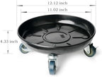 Plant Caddy with Wheels 12 Inch 3 Pack, Heavy Duty Metal Plant Stand & Dolly with Lockable Casters, Holds 160 lbs for Indoor Outdoor Large Flower Pots, Black - Image 2