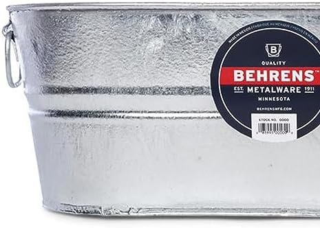 Behrens 0-OV 5-1/2-Gallon Oval Steel Tub - Image 3