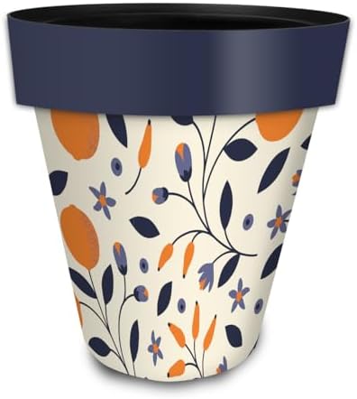 Briarwood Lane Citrus And Vines Large Planter, 15" X 15" X 14", White, Indoor/Outdoor - Image 2