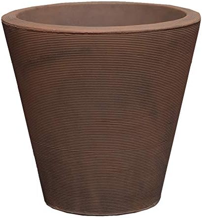 Crescent Garden A118033A Rotational Molded Madison Planter, Rust, 34" by CrescentGarden