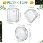 LemonRoad 6 Pcs Wall Hanging Glass Planters, Propagation Station Vases - Image 2